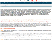 Tablet Screenshot of hologramprinter.net